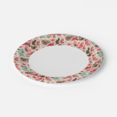 Assiettes En Carton arrière - plan aux oiseaux mignons (Angle)