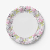 Assiettes En Carton Arrière - plan avec papillon (Devant)