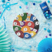 Assiettes En Carton Arrière - plan Billiard Balls (Fête)