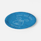 Assiettes En Carton Arrière - plan Blue Lyre (Angle)