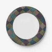 Assiettes En Carton arrière - plan d'art pop (Devant)