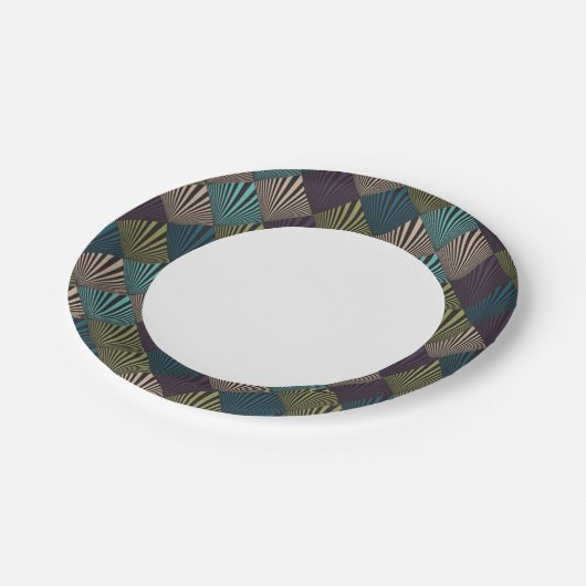 Assiettes En Carton arrière - plan d'art pop (Angle)