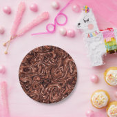 Assiettes En Carton Arrière - plan de chocolat fondu (Fête)