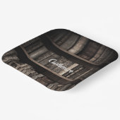 Assiettes En Carton Arrière - plan de livres rustiques foncés (Angulaire)