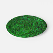 Assiettes En Carton Arrière - plan d'herbe verte (Angle)