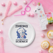 Assiettes En Carton Arrière-plan - Expérience d'un scientifique adorab (Fête)