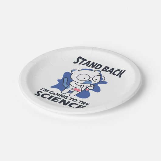 Assiettes En Carton Arrière-plan - Expérience d'un scientifique adorab (Angle)