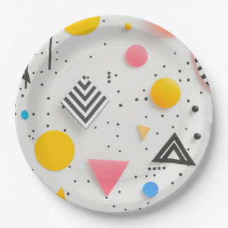 Assiettes En Carton Arrière - plan optimisé de formes et de bandes