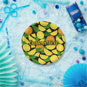 Assiettes En Carton Arrière - plan orange (Fête)