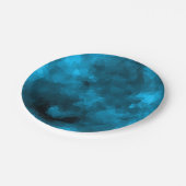 Assiettes En Carton Arrière - plan polygonal abstrait bleu (Angle)