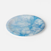 Assiettes En Carton Arrière - plan Snowflake (Angle)