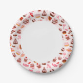 Assiettes En Carton arrière - plan sucré (Devant)