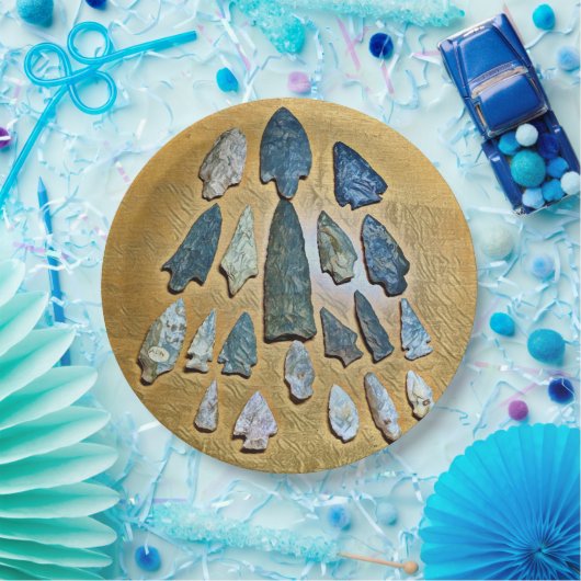 Assiettes En Carton Arrowhead indien (Fête)