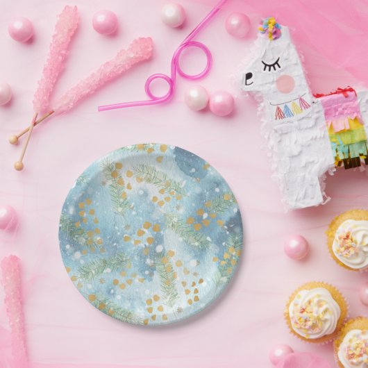 Assiettes En Carton Art Abstrait de Noël (Fête)