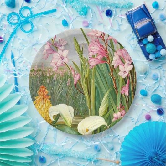 Assiettes En Carton Art botanique : Beautés du marais (Fête)