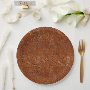 Assiettes En Carton Art Brown occidental