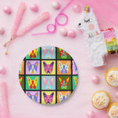 Assiettes En Carton Art de bruit de Boston Terrier (Fête)