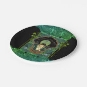 Assiettes En Carton Art déco masqué turban femme parfum français (Angle)