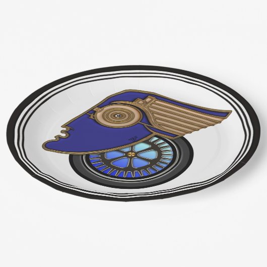 Assiettes En Carton Art Déco Motorhead (Angle)