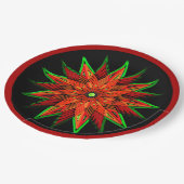 Assiettes En Carton Art Déco Poinsettia WOW (Angle)