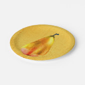 Assiettes En Carton Art des fruits à poires d'or (Angle)