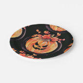 Assiettes En Carton Art d'Halloween citrouille (Angle)