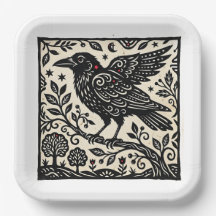 Art folklorique corbeau,
