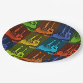 Assiettes En Carton Art guitare (Angle)