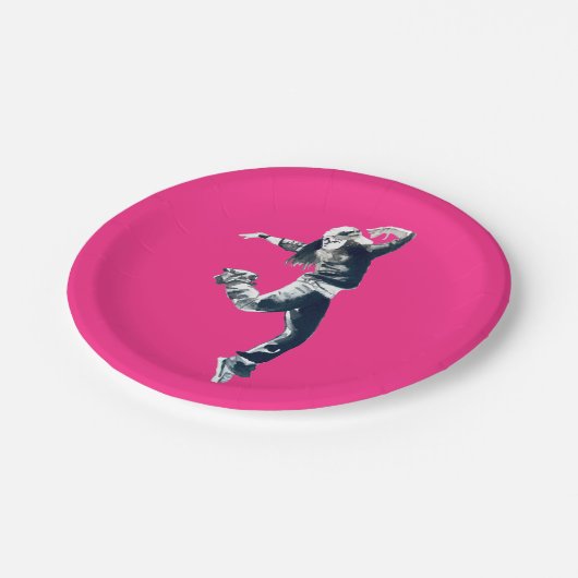 Assiettes En Carton Art hip hop cool (Angle)