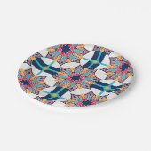 Assiettes En Carton Art Islamique sans couture coloré (Angle)