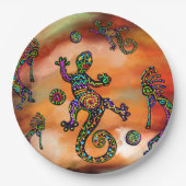 Assiettes En Carton Art Kokopelli (Devant)