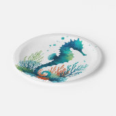 Assiettes En Carton art marin/de plage/côtier hippique (Angle)