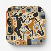 Art minimaliste de l'ère du jazz du milieu du sièc