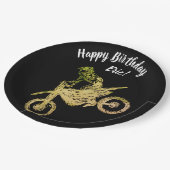 Assiettes En Carton Art Motocross (Angle)
