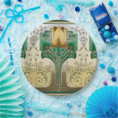 Assiettes En Carton Art Nouveau Tulip Motif Mariage Anniversaire (Fête)