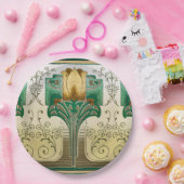 Assiettes En Carton Art Nouveau Tulip Motif Mariage Anniversaire (Fête)