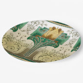 Assiettes En Carton Art Nouveau Tulip Motif Mariage Anniversaire (Angle)