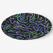 Assiettes En Carton Art numérique Abstrait funky (Angle)