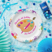 Assiettes En Carton Art Party Craft Painting Girly Birthday Party (Fête)