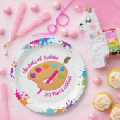 Assiettes En Carton Art Party Craft Painting Girly Birthday Party (Fête)