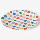 Assiettes En Carton Art Peinture Anniversaire de enfant (Angle)