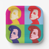 Assiettes En Carton Art pop féminin rétro (Recto)