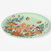 Assiettes En Carton Art populaire Kitty (Angle)