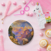 Assiettes En Carton Art Thomas Moran, Grand Canyon avec arc-en-ciel (Fête)