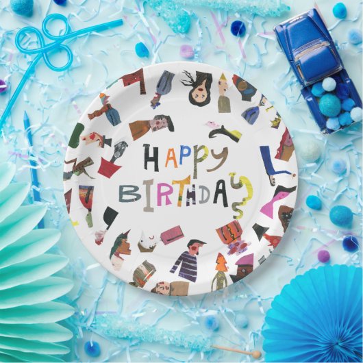 ASSIETTES EN CARTON ARTCHER HEUREUX ANNIVERSAIRE (Fête)