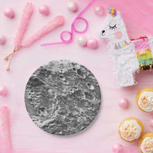 Assiettes En Carton Artemis 1 Lune Mission Lunaire Image (Fête)