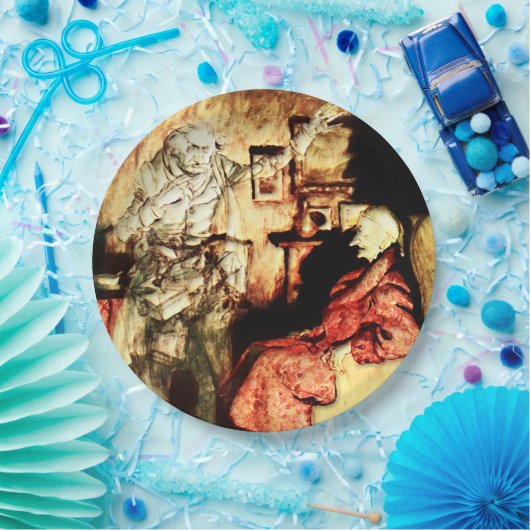 Assiettes En Carton Arthur Rackham - Un Carol de Noël - Scrooge (Fête)