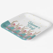 Assiettes En Carton Artiste moderne nageurs nage fête d'anniversaire (Angulaire)