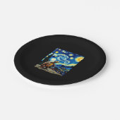 Assiettes En Carton Artistic Turtle Shirt  Starry Night Turtle (2) (Angle)