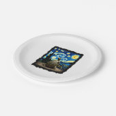 Assiettes En Carton Artistic Turtle Shirt Starry Night Turtle (2) (Angle)